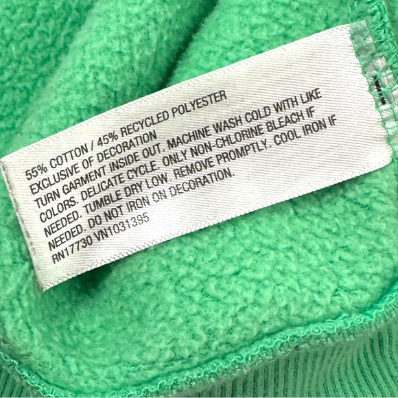 Wild Fable Green Paradise 1996 Beach Club Long Sleeve Crewneck Sweatshirt XXL - Picture 5 of 7